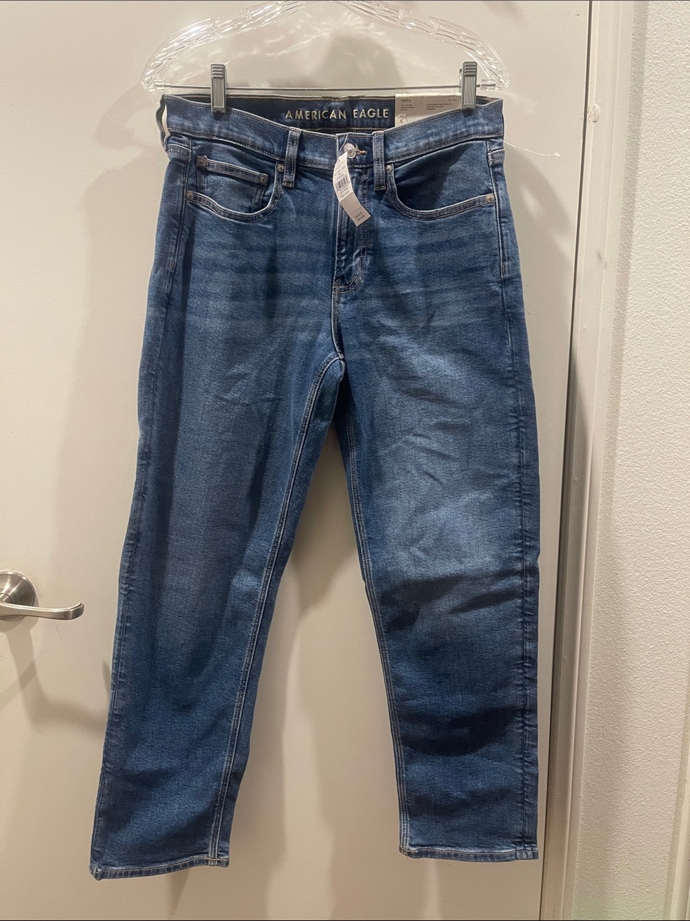American Eagle Outfitters 90’s stretch women’s Dark Blue Slim Straight Jeans